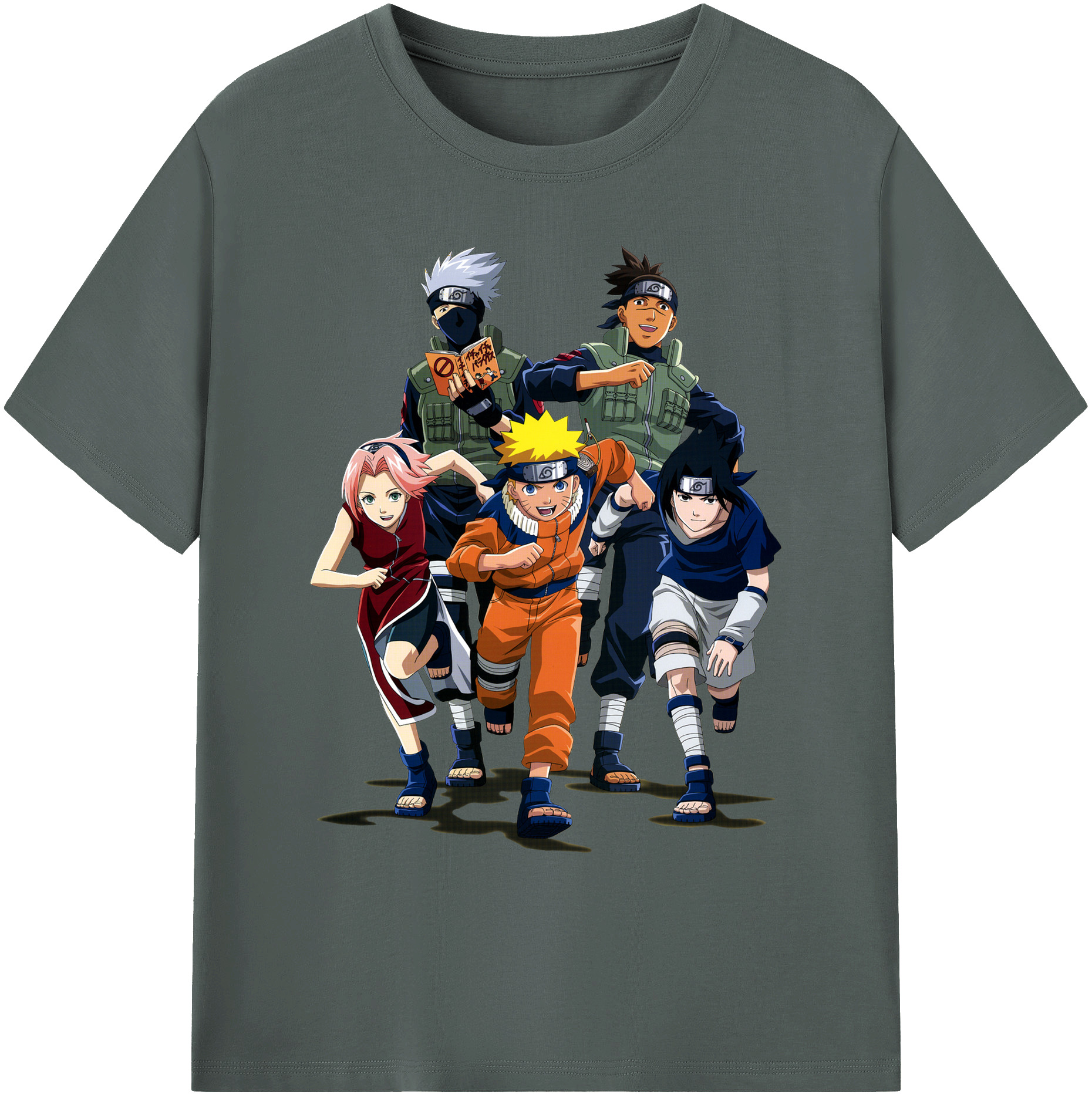 （画像用） NARUTO -ナルト- うずまき ナルト Uzumaki Naruto 綿100％ メンズ半袖Tシャツ｜肌触りやわらか＆通気性